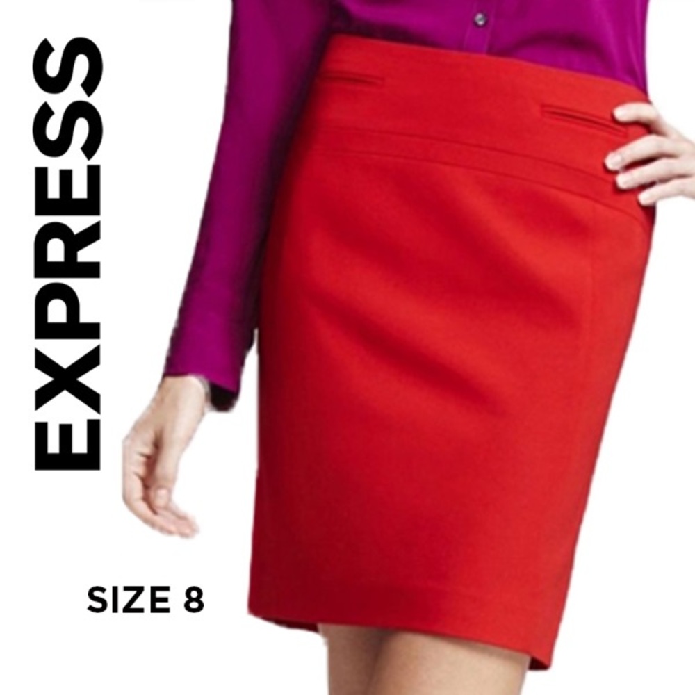Red Express Skirt Size 8